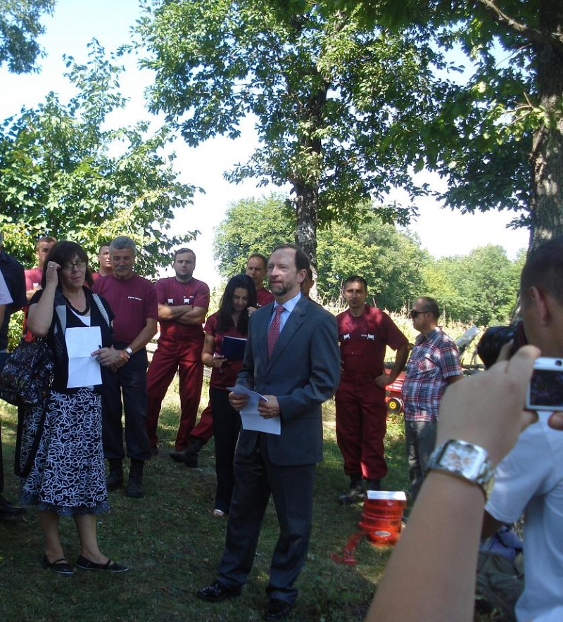 Closing ceremony of the demining and technical  survey activities at the locations Vlasinje in Municipality Jajce, BH  