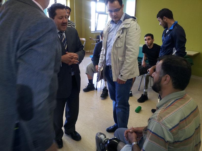 Representative of Libyan Ministry for War Wounded Mr. Ali Abushawashi visited ITF and URI Soca