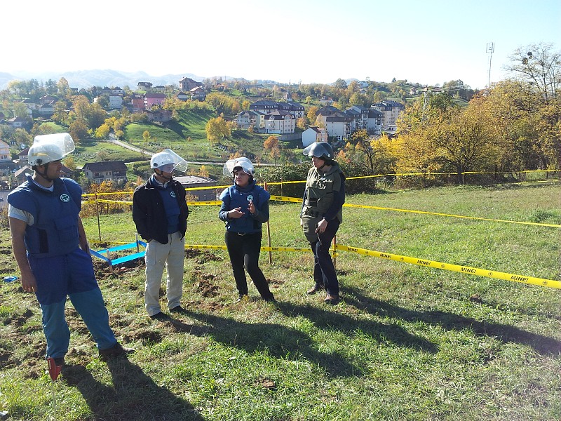 Canada donor representative visited ITF and projects funded in Bosnia and Herzegovina