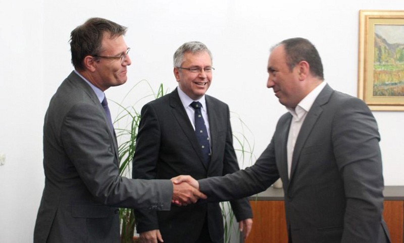 ITF Director Bergant received by MFA Crnadak (Photo: Oslobođenje)