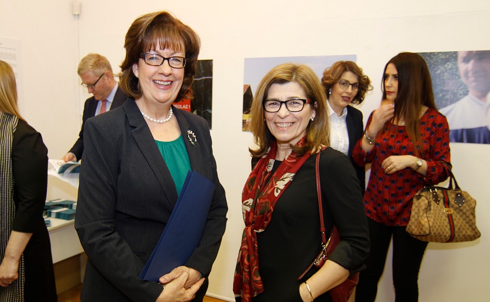 H.E. Ms Maureen Cormack, Ambassador of the United States in BIH, and H.E. Ms Zorica Bukinac, Ambassador of Republic of Slovenia in BIH.