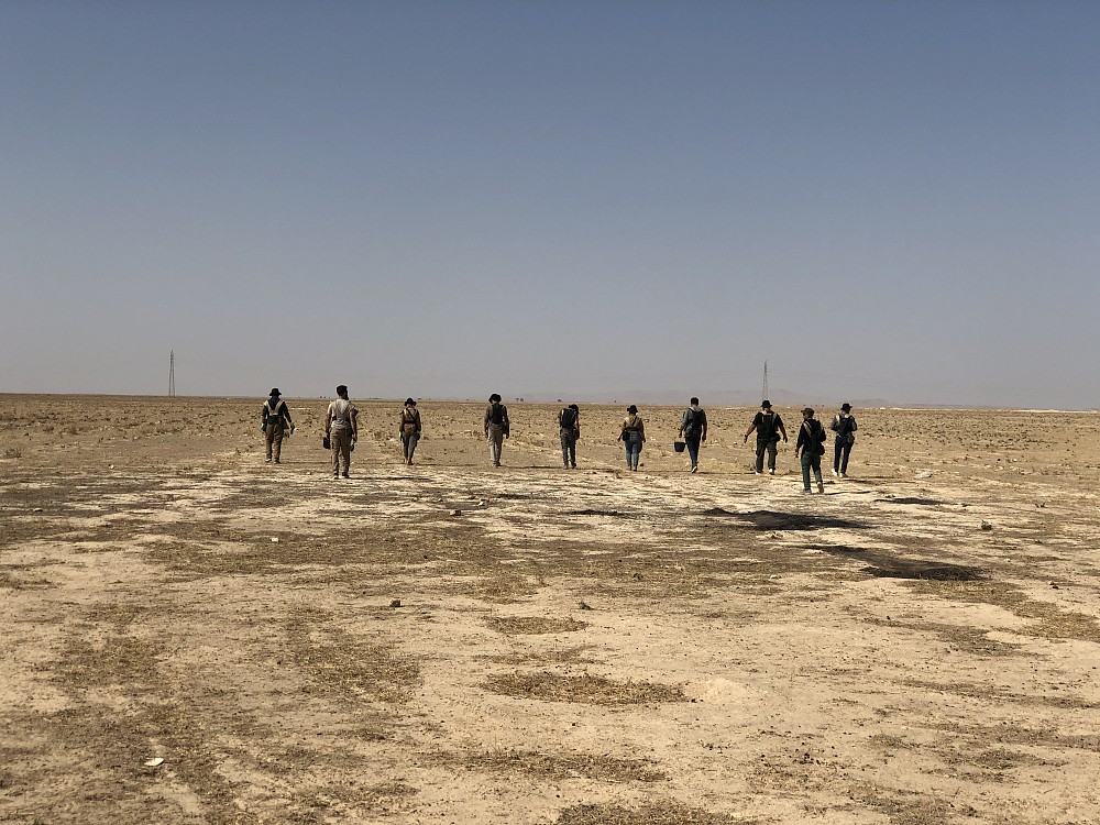 The team during BAC low threat visual area search