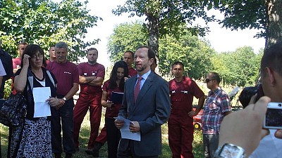 Closing ceremony of the demining and technical survey activities at the locations Vlasinje in Municipality Jajce, BH