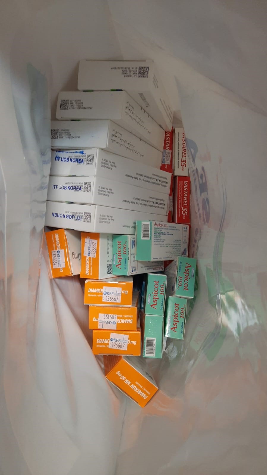 One patient's supply of medicine.